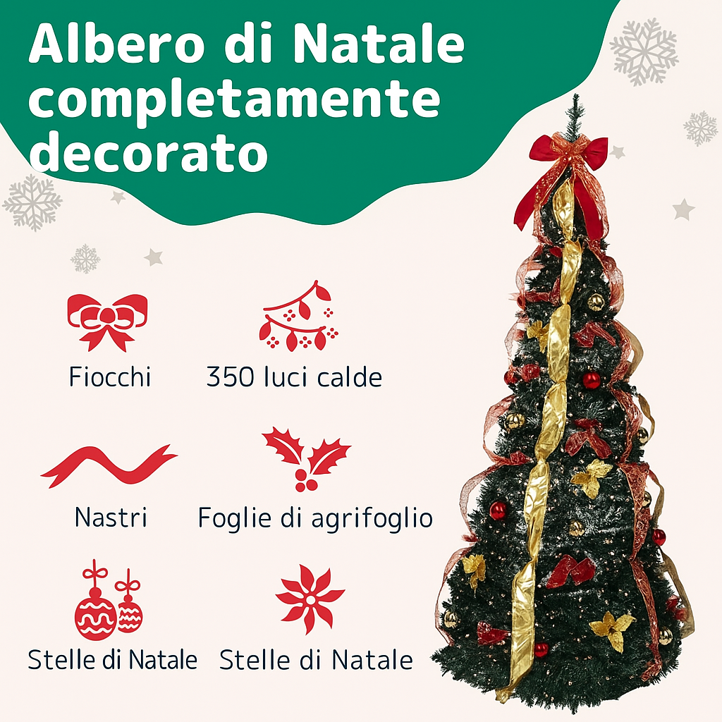 Árbol de Navidad predecorado – Montalo en 60 segundos 🎅🎄