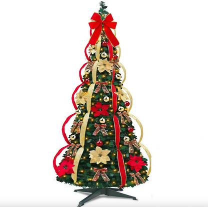 Árbol de Navidad predecorado – Montalo en 60 segundos 🎅🎄