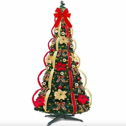 Árbol de Navidad predecorado – Montalo en 60 segundos 🎅🎄